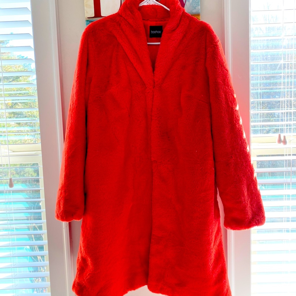 Boohoo Faux Fur Coat